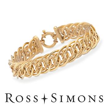 Italian 14kt Yellow Goldlink Bracelet