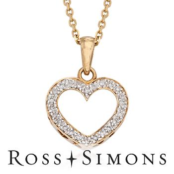 C. 1980 Vintage .25ct t.w. Diamond Open Heart Pendant Necklace. 18