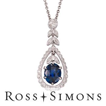 C. 2000 Vintage 2.10ct, .45ct t.w. Diamond Pendant Necklace. 16