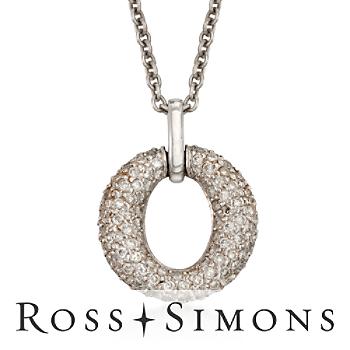 C. 1990 Vintage .50ct t.w. Diamond Pendant Necklace In Gold. 15