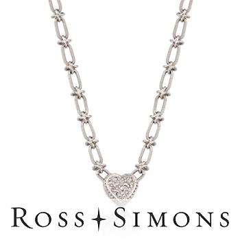 C. 2000 Vintage .20ct t.w. Diamond Heart Necklace In Gold. 16.25
