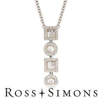 C. 1990 Vintage .62ct t.w. Diamond Pendant Necklace. 18.6