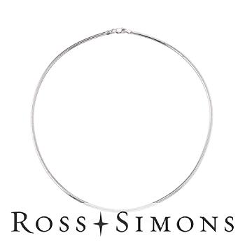 Sterling Silver 2.5mm Round Flex Omega Necklace