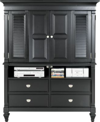 Belmar Black Media Armoire