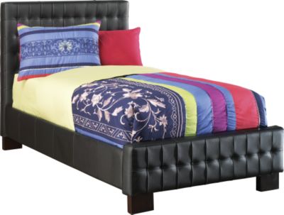 Kiana Black Twin Bed
