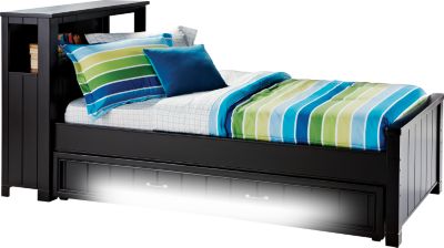 Cottage Colors Black Full Bookcase Bed