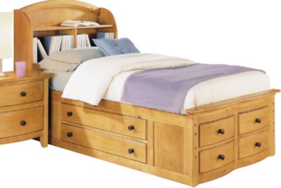Santa Cruz Light Pine Full Captain's Bed