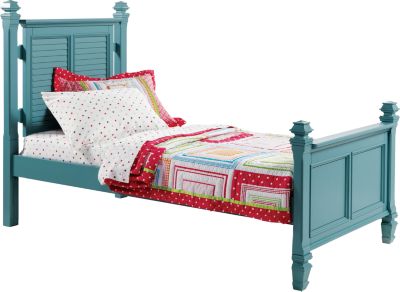 Belmar Blue Twin Poster Bed
