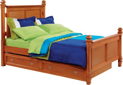 Belmar Pine Twin Poster Bed