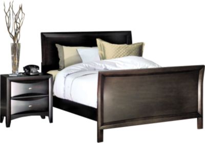 Ivy League Cherry Full Sleigh Bed