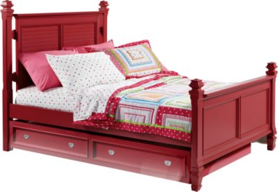 Belmar Red Full Poster Bed