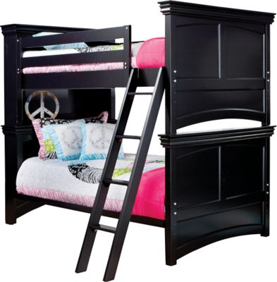 Oberon Black Twin/Twin Bunk Bed