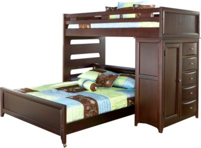 Ivy League Twin/Full Student Loft w/Chest
