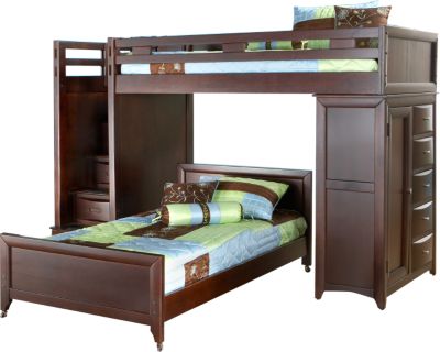 Ivy League Twin/Twin Step Loft w/Chest