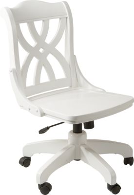Oberon White Desk Chair