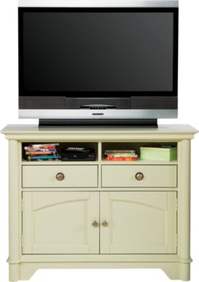 Oberon White Entertainment Console
