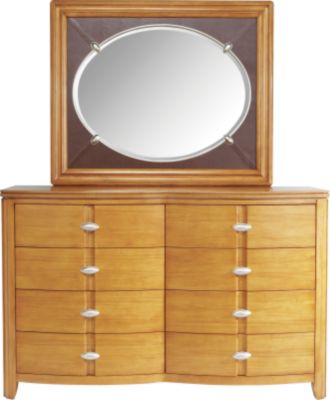 NFL Touchdown Honey Dresser Mirror Set