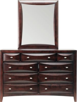 Ivy League Cherry Dresser Mirror Set