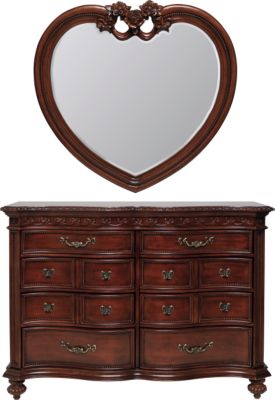 Disney Princess Cherry Dresser Mirror Set
