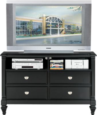 Belmar Black Media Chest Bottom