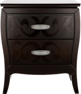 Belle Noir Cherry 2 Drawer Nightstand