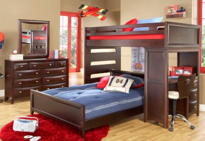 Ivy League Twin/Full Student Loft Bedroom