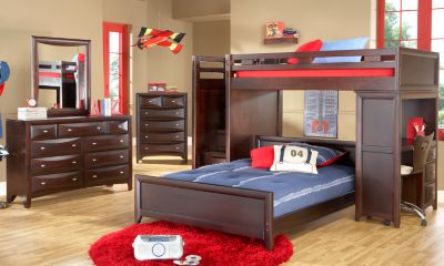 Ivy League Twin/Full Step Loft Bedroom