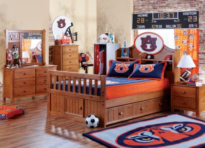 Auburn University Creekside Full Bookcase Bedroom