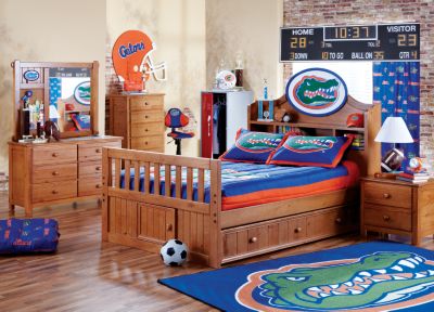 University of Florida Creekside Full Bookcase Bedroom