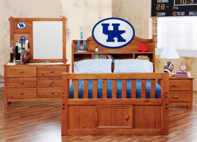 University of Kentucky Creekside Full Bookcase Bedroom