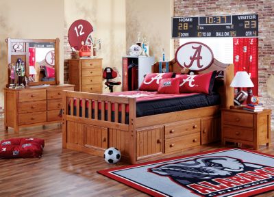 University of Alabama Creekside Full Captain's Bedroom 