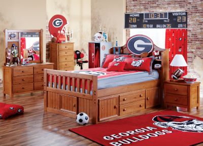 University of Georgia Creekside Full Captain's Bedroom 