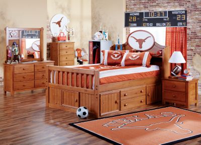 University of Texas Creekside Full Captain's Bedroom 