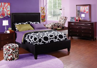 Caroline 4 Pc Full Black Bedroom 