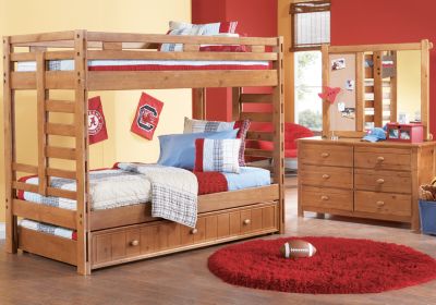 Creekside Taffy 4 pc Twin/Twin Bunk Bedroom