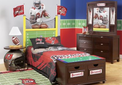 NFL Buccaneers Goal Post 3 Pc Full Bedroom