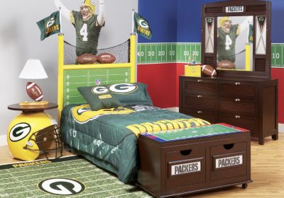 NFL Packers Goal Post 3 Pc Full Bedroom