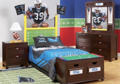 NFL Panthers Goal Post 3 Pc Full Bedroom