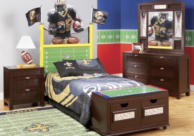 NFL Saints Goal Post 3 Pc Full Bedroom
