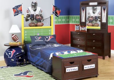 NFL Texans Goal Post 3 Pc Full Bedroom