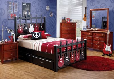 Guitar 3 Pc Full Bedroom 