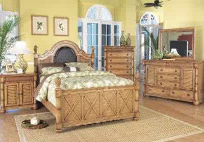 Cindy Crawford Home Key West Light Panel 5 Pc King Bedroom