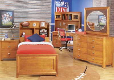 NFL Packers Touchdown Honey 3 Pc Twin Bookcase Bedroom
