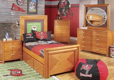 NFL Buccaneers Touchdown Honey 3 Pc Full Panel Bedroom