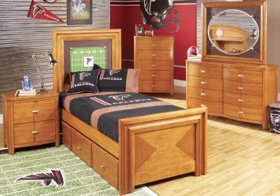 NFL Falcons Touchdown Honey 3 Pc Full Panel Bedroom