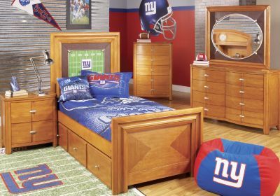 NFL Giants Touchdown Honey 3 Pc Full Panel Bedroom