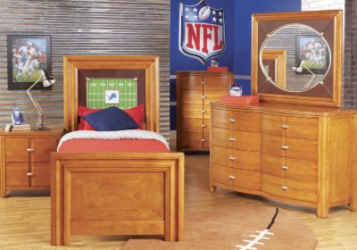 NFL Lions Touchdown Honey 3 Pc Full Panel Bedroom