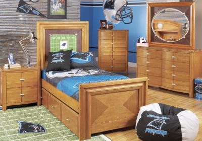 NFL Panthers Touchdown Honey 3 Pc Full Panel Bedroom