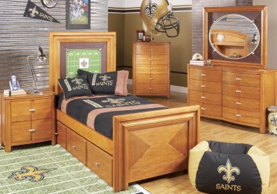 NFL Saints Touchdown Honey 3 Pc Full Panel Bedroom