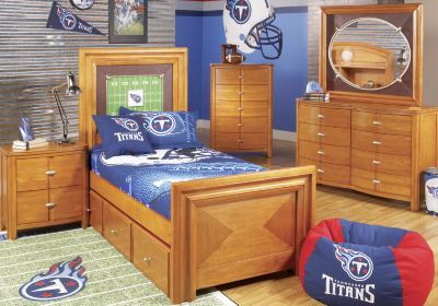 NFL Titans Touchdown Honey 3 Pc Twin Panel Bedroom